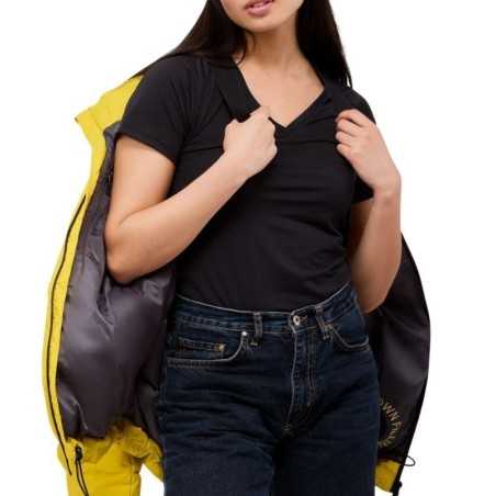 Parka para Mujer con Relleno de Plumas y Capucha