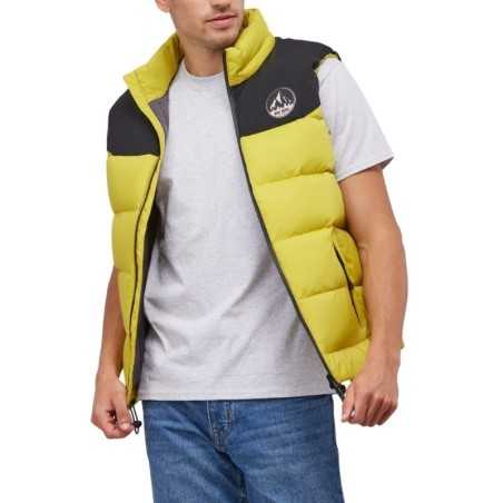 Chaleco con Relleno de Pluma y Capucha