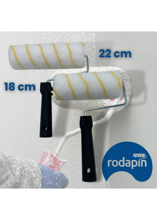 Rodillo Pintura Antigoteo Especial para Pintar Paredes y Techos Rodapin de 18 cm y 22 cm