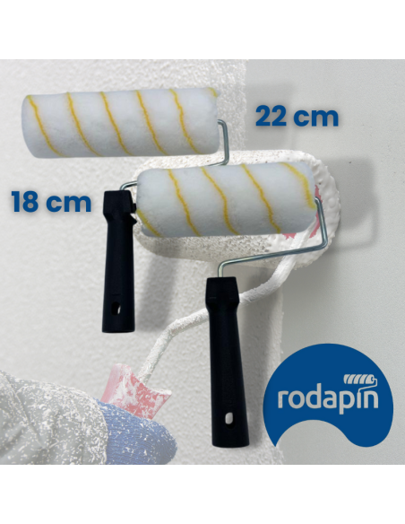 Rodillo Pintura Antigoteo Especial para Pintar Paredes y Techos Rodapin de 18 cm y 22 cm