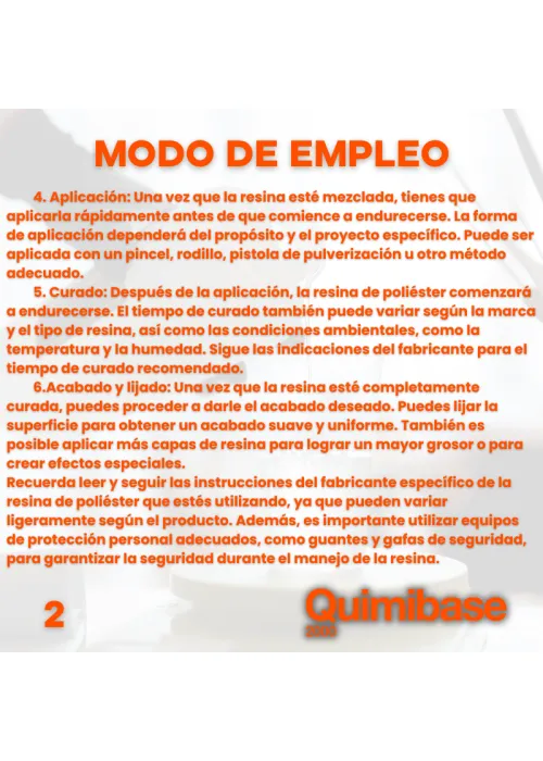 como utilizar resina de poliester