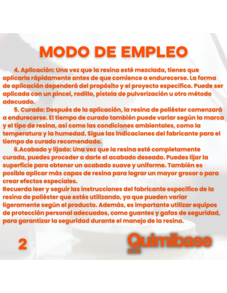 como utilizar resina de poliester