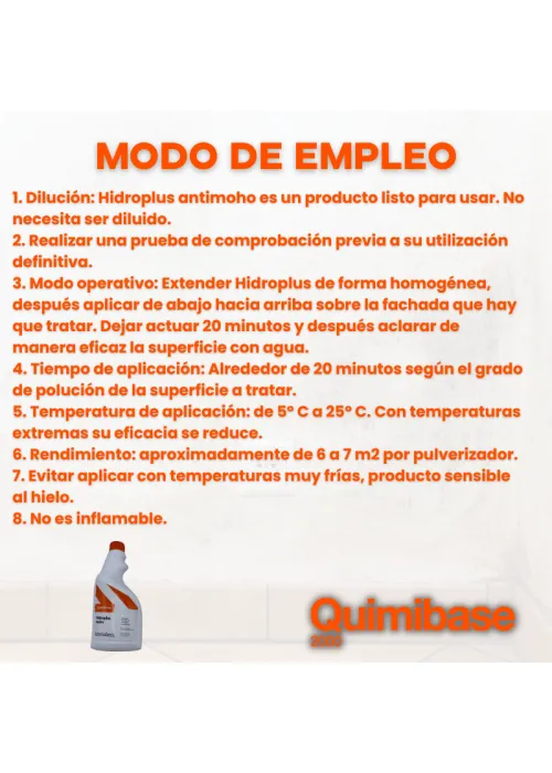 modo de empleo Limpiador de Moho y Manchas de Humedad Hidroplus modo de empleo Limpiador de Moho y Manchas de Humedad Hidroplus