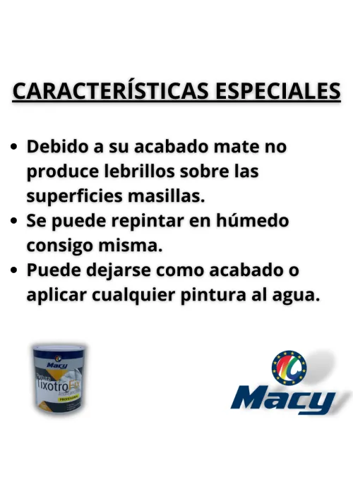 Características pintura antimanchas Características pintura antimanchas