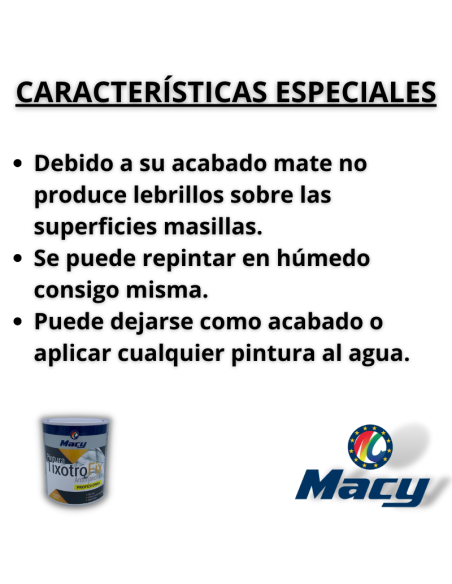 Características pintura antimanchas