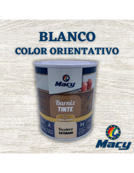 Barniz de Poro Cerrado Satinado Carta de Colores