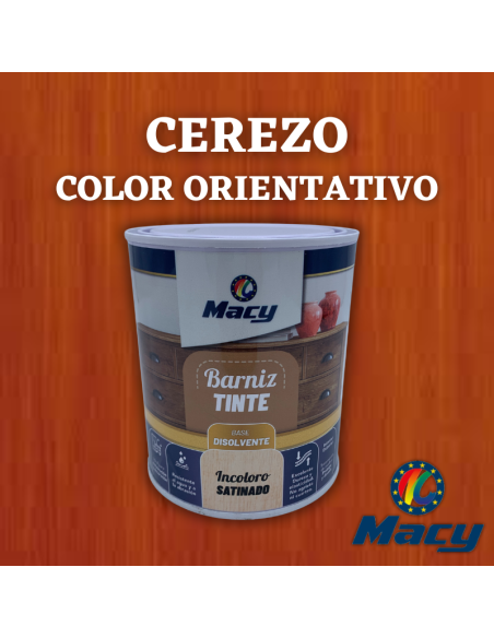Barniz de Poro Cerrado Satinado Carta de Colores