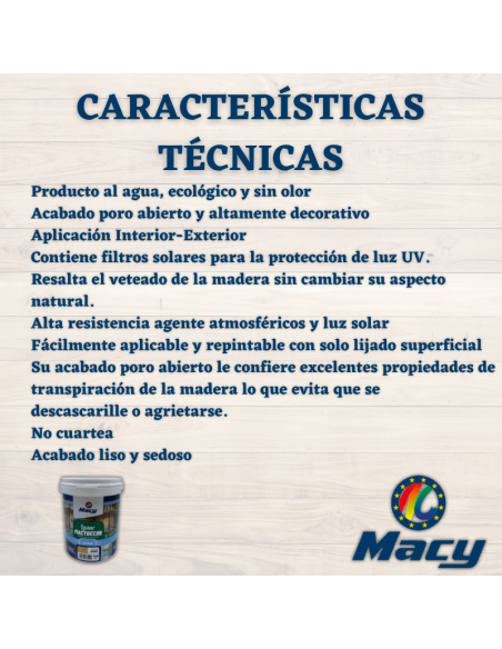 Lasur Mate Al Agua Carta de Colores