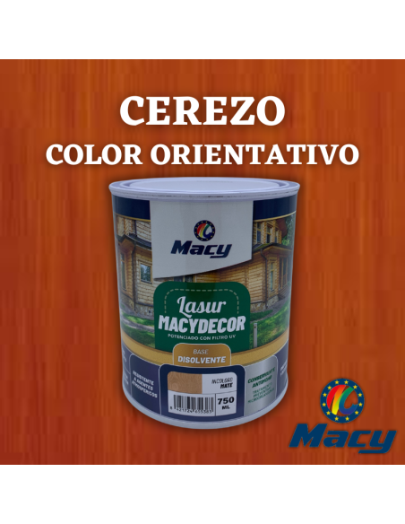 Lasur Mate Al Disolvente Carta de Colores