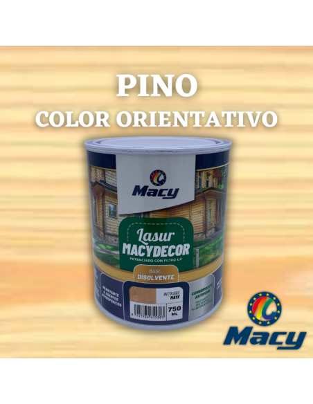 Lasur Mate Al Disolvente Carta de Colores