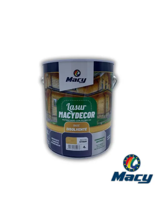 Lasur Satinado Al Disolvente Carta de...