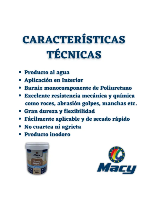 Barniz Parquet Al Agua Brillante