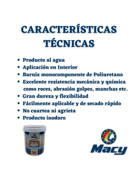 Barniz Parquet Al Agua Brillante