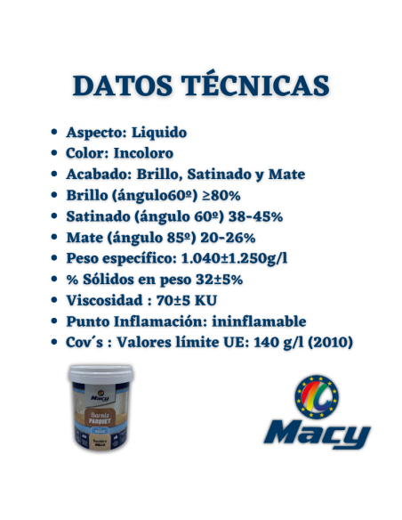 Barniz Parquet Al Agua Brillante