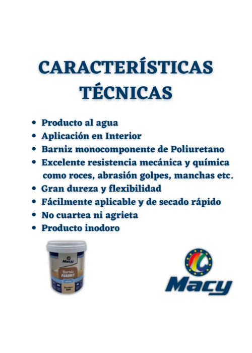 Barniz Parquet Al Agua Mate