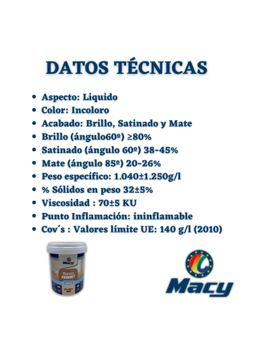 Barniz Parquet Al Agua Mate