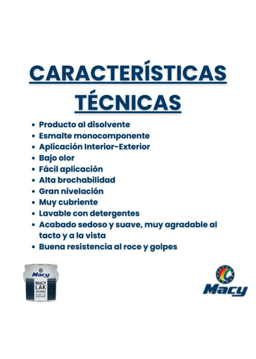 Esmalte Laca Satinado Macy-Lak