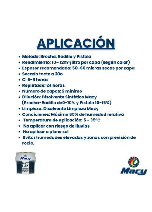 Esmalte Laca Satinado Macy-Lak