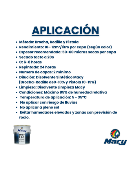 Esmalte Laca Satinado Macy-Lak