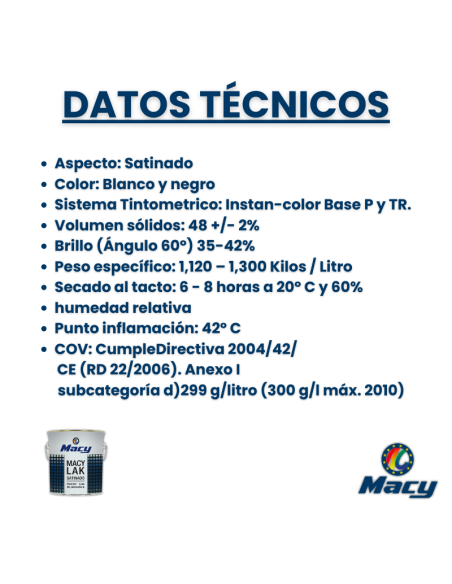 Esmalte Laca Satinado Macy-Lak