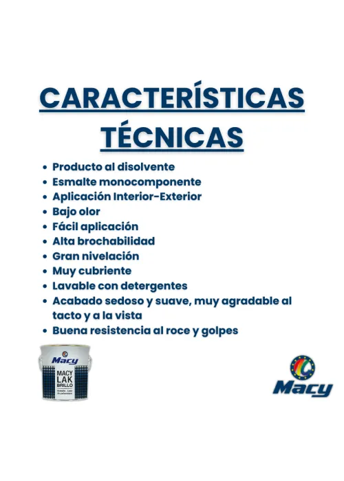 Esmalte Laca Brillante Macy-Lak