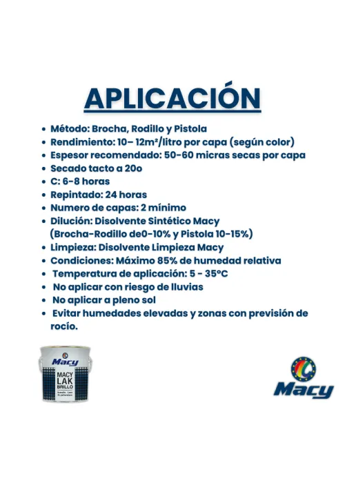 Esmalte Laca Brillante Macy-Lak