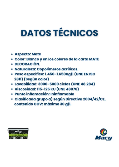 Pintura Plástica Mate Alta Decoración