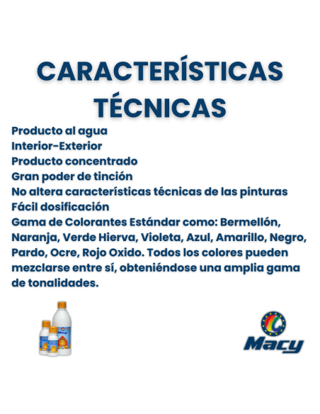 Tinte Universal al Agua Gran Poder de Tinción