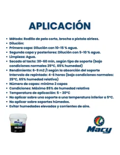 Pintura Plástica Mate Carta de Colores 2