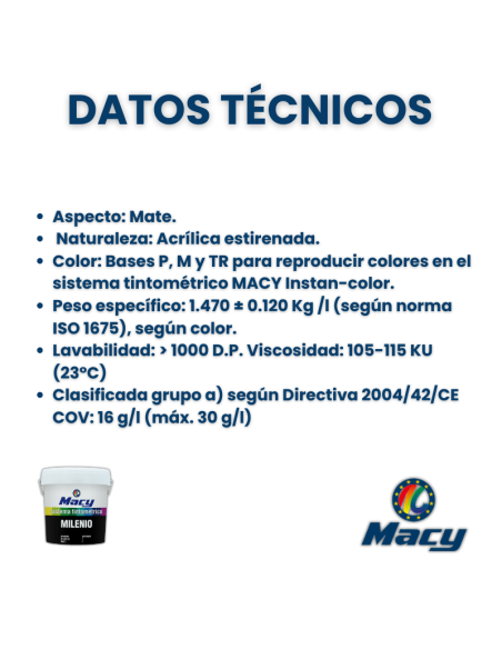 Pintura Plástica Mate Carta de Colores