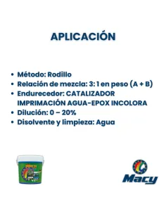 Imprimación para Suelos al Agua-Epoxi Industrial Incoloro 2