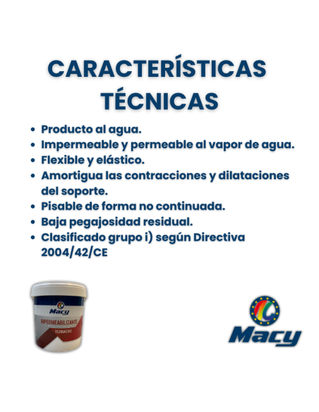 Impermeabilizante Elástico para Terrazas - Alta Flexibilidad