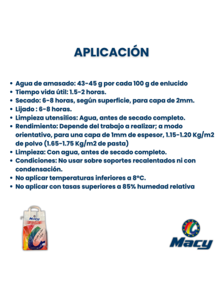 Emplaste en Polvo - Renovación Macy