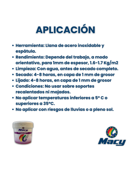 Masilla de Fibra de Vidrio - Al Agua - Flexible - Alta adherencia