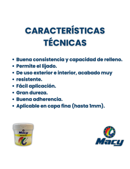 Masilla al Uso - Fácil Aplicación - Buena adherencia