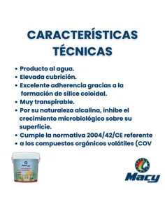 Revestimiento Silicato - Muy Transpirable - Antimoho -... 2