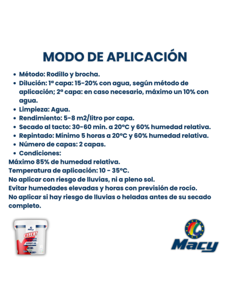 Revestimiento Liso Expert-Sil - Alta Cubrición - Al Agua - Transpirable