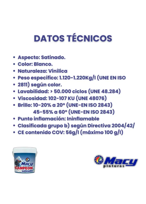 Pintura Plástica Satinada -... Pintura Plástica Satinada -...