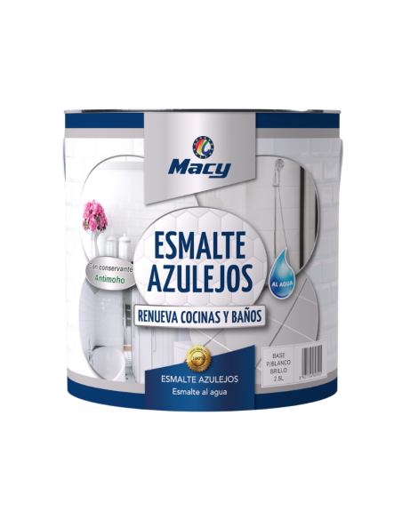 Pintura para Azulejos Mate Macy - Antimoho - Alta Calidad - Fácil Aplicación