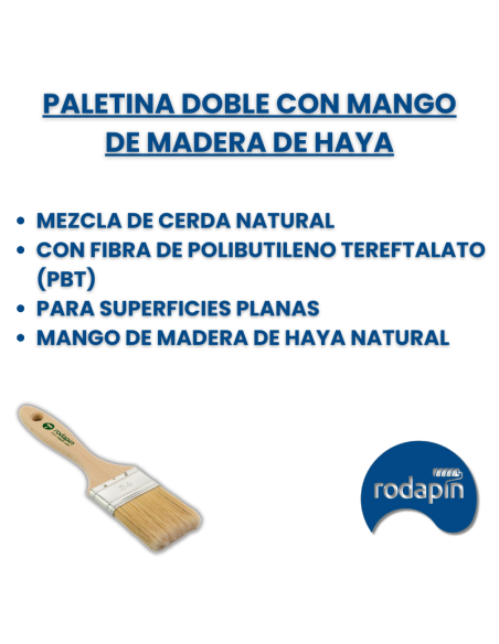 Paletina para Pintar | Mango de Haya | Doble Extra