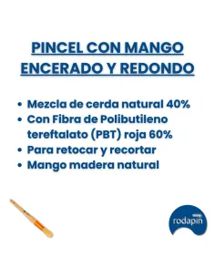 Pincel para Pintar - Mango Encerado y de Madera 2