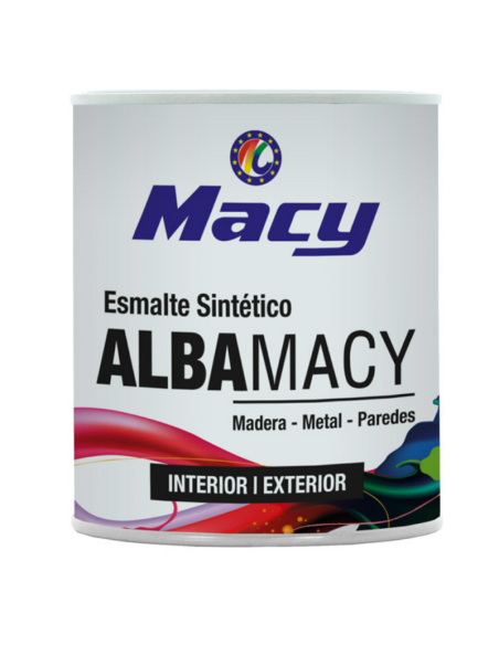 Esmalte Sintético Satinado Alba-macy | Interior/Exterior | Buena Adherencia | Fácil Aplicación