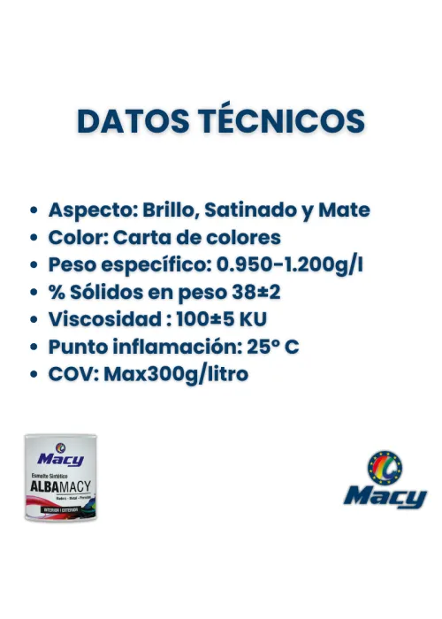 Esmalte Sintético Mate Alba-macy |...