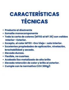 Esmalte Sintético Metalizado | Interior/Exterior | Al... 2