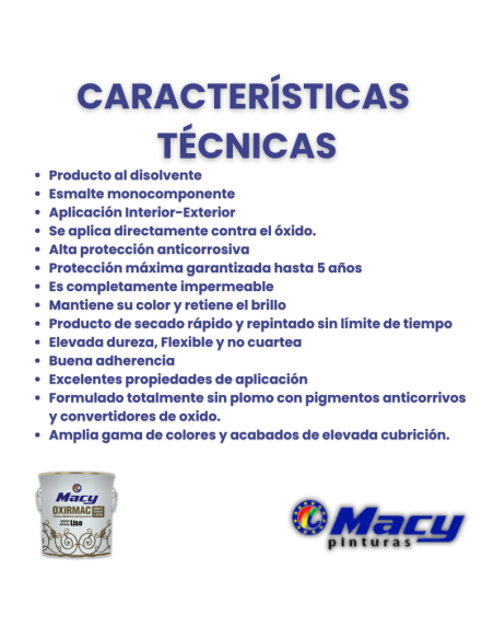 Esmalte Antioxidante Satinado - Anticorrosivo - Directo al Óxido