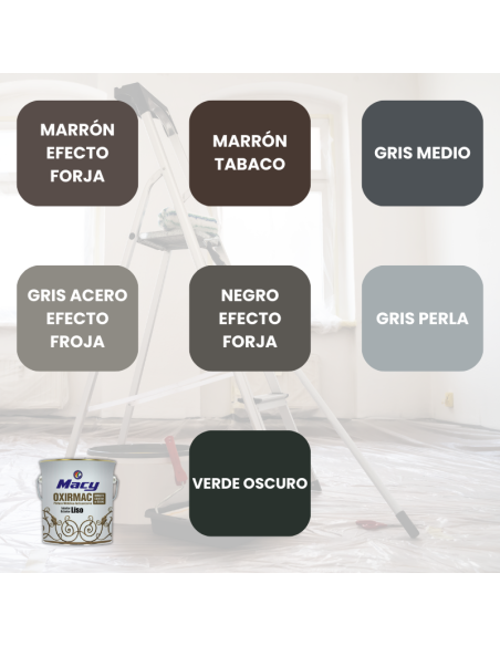 Esmalte Antioxidante Satinado - Anticorrosivo - Directo al Óxido