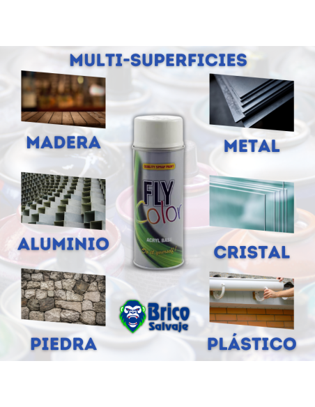 Spray de Pintura Multisuperficies Satinado para Interior-Exterior