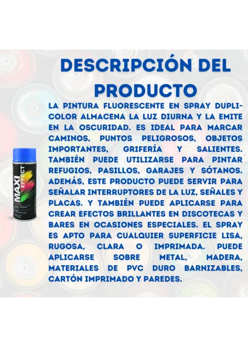 Spray Fluorescente Azul