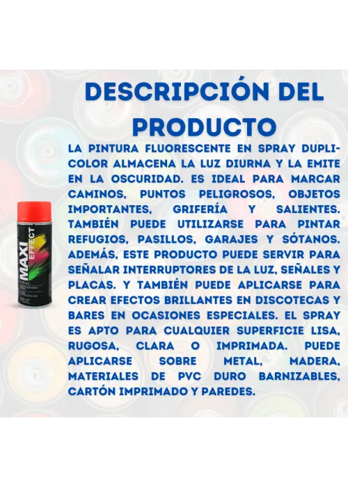 Spray Fluorescente Rojo Spray Fluorescente Rojo