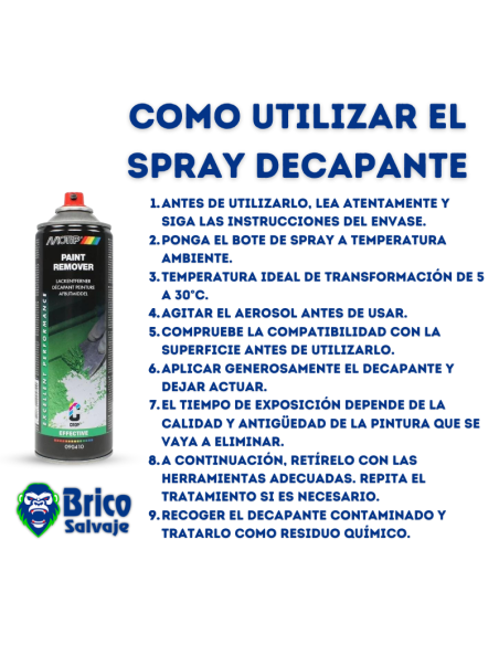 Spray Decapante de Pinturas